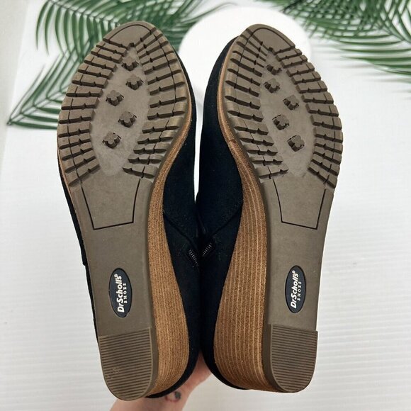 Dr. Scholls Womens Black Cameo Wedge Bootie Boots Shoes Size 7 - Picture 9 of 11